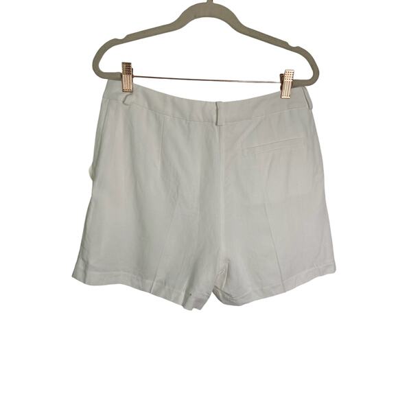 Amanda Uprichard Wallace 100% Linen Short Pleated Front Beachy Vacation Sz S - Picture 8 of 11